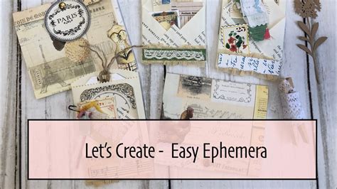 10 Easy And Fun Ideas for DIY Ephemera For Junk .